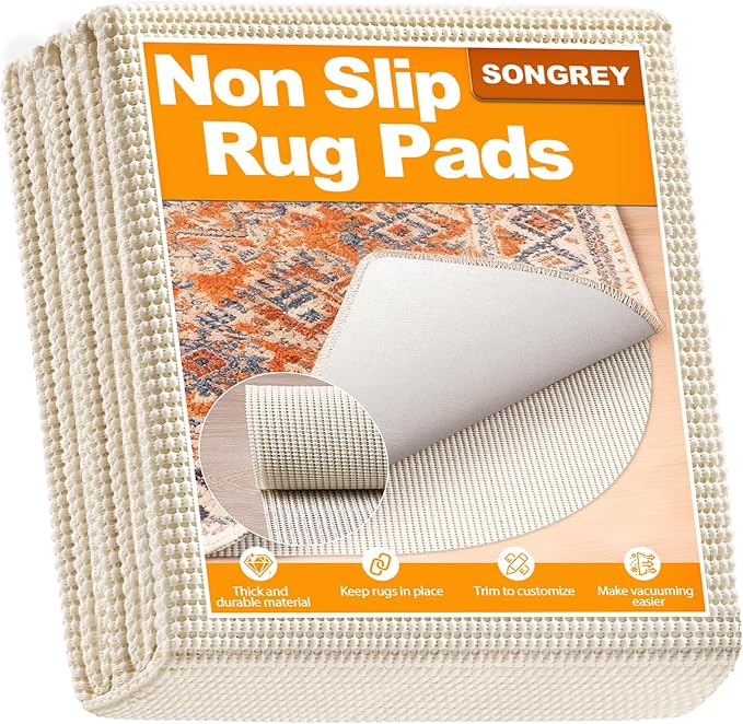 Songrey Non-Slip Rug Pad Round 8 FT, Extra Thick Carpet Pads by Unknown