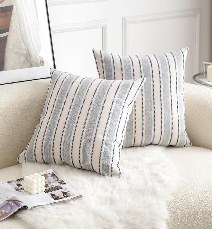 Decorative Boho Throw Pillow Covers, Farmhouse Textured Pillow Case, 22 x 22 - Image 6