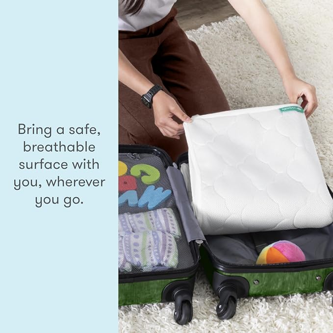 Newton Baby Waterproof Crib Mattress Pad | Ultra-Breathable Quilted Layer - Image 3