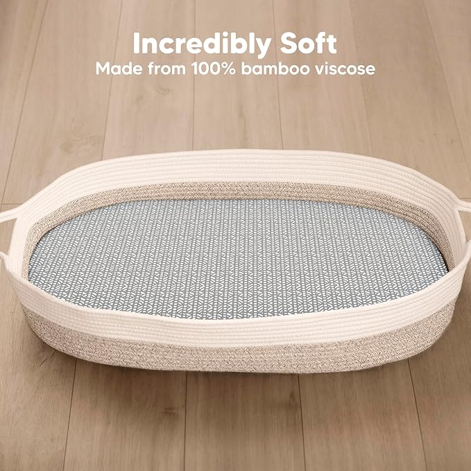 2-Pack Baby Bassinet Sheets Girl, Boy - Image 2