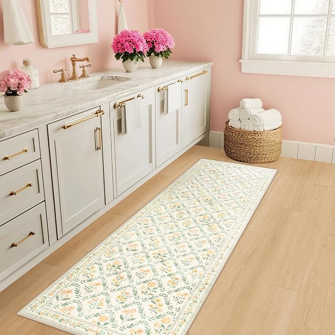 Runner Rug for Entryway: 2.6x8 Kitchen Rugs Non Slip Washable Ultra-Thin Soft - Image 5