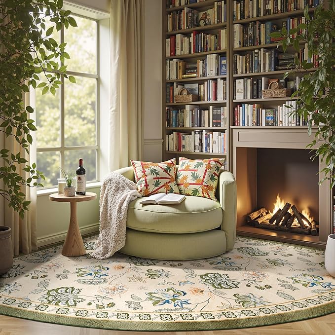 jinchan Elora Floral Corner Rug - Image 4