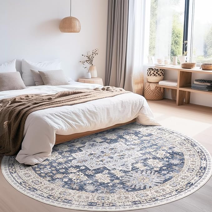 zesthome Washable Round Rug - 5ft Ultra-Thin Circle Area Rugs - Image 7