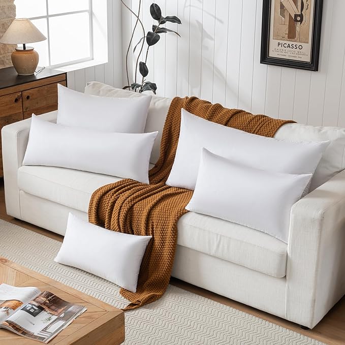 14x36 Lumbar Pillow Inserts for Bed, 2 Pack - Image 3