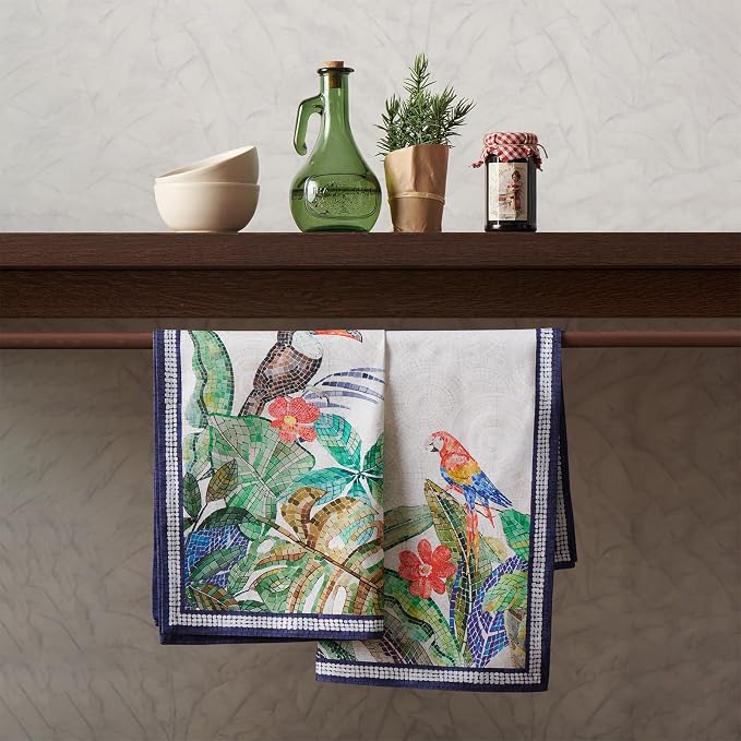 Maison d' Hermine Kitchen Towel 100% Combed Cotton Premium Set of 3 Soft - Image 5