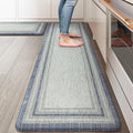 KIMODE Anti Fatigue Kitchen Mat 2PCS, Non-Skid Waterproof Kitchen Rugs by KIMODE