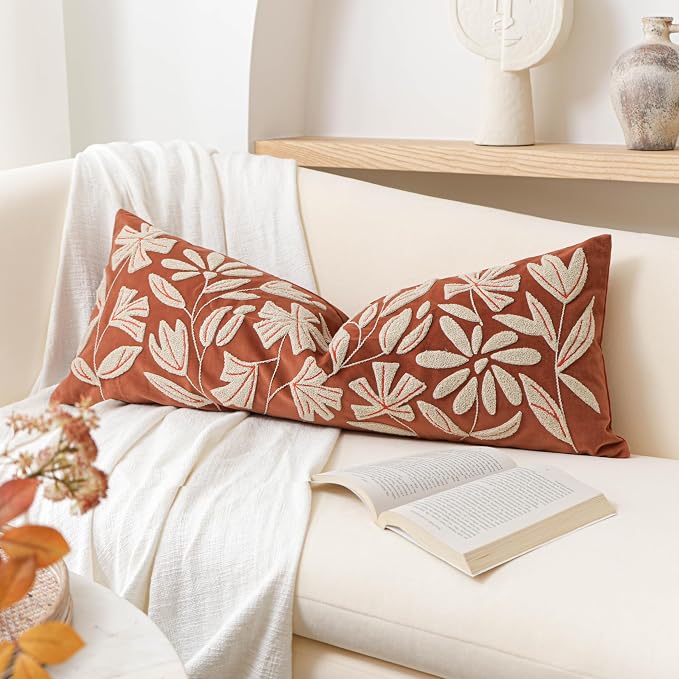 BlissBlush Fall Throw Pillow Cover 14x36 Long Lumbar Throw Pillow - Image 8
