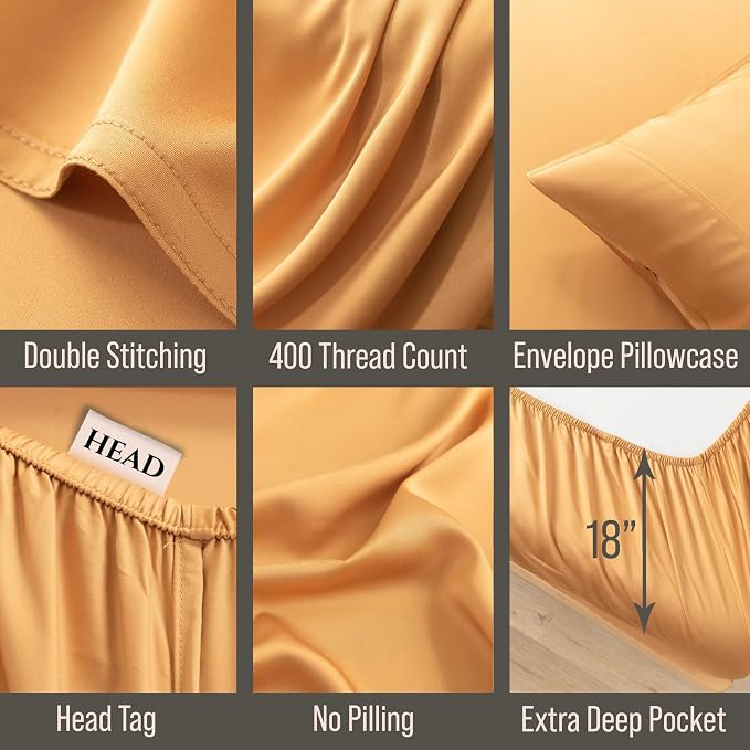 Bella Coterie Luxury Bamboo Viscose King Size Sheet Set | 100% Organically - Image 3