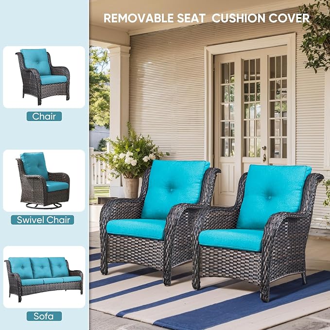 7-Piece Outdoor Patio Cushion Set - Image 6