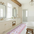 Fame Rugs Pink Beige Modern Oushak Rug 2'6"x7', Washable Vintage Turkish by FameRugs