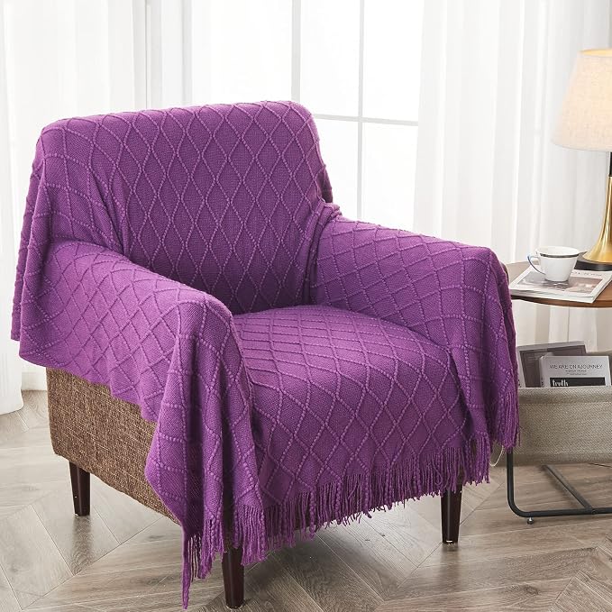 inhand Valentine's Day Gifts Throw Blanket Purple - Image 5