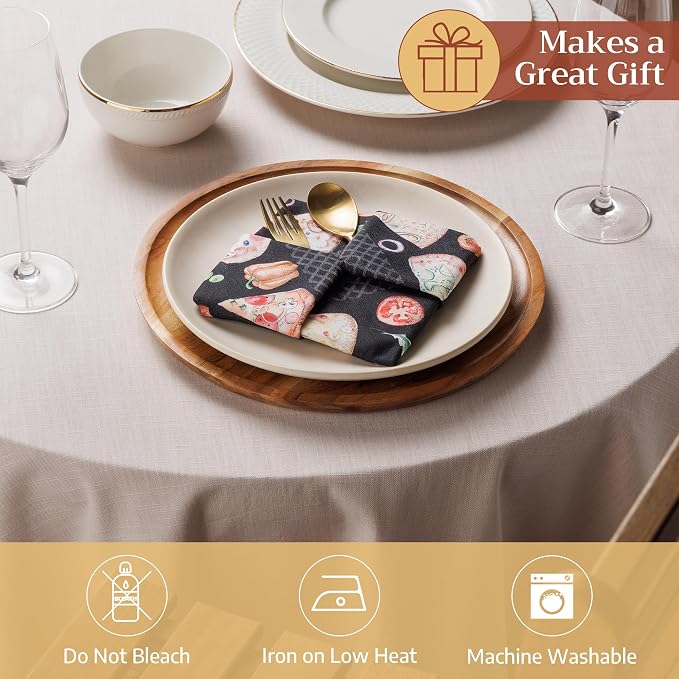 Maison d' Hermine Cloth Napkins Set of 4 100% Cotton Soft & Durable Everyday - Image 4