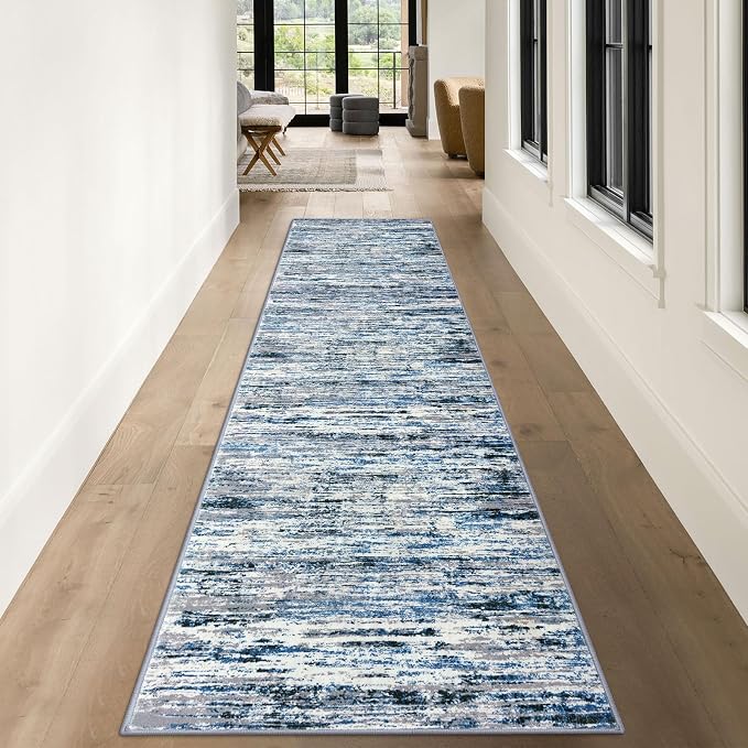 Modern Abstract Runner Rug 3x10 - Image 2