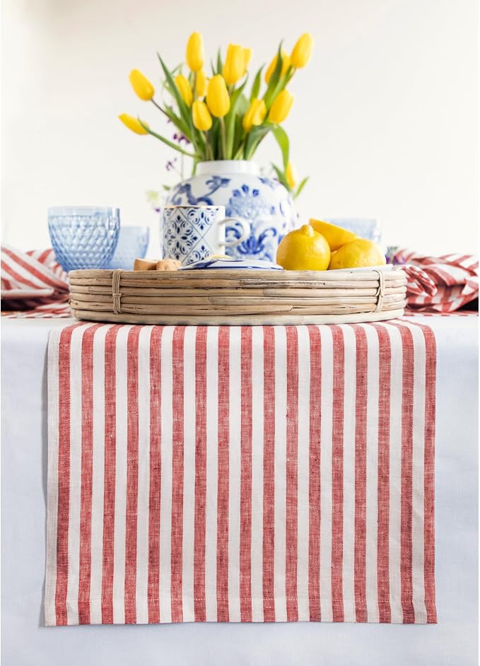 Solino Home Linen Table Runner 36 Inches by SolinoHome