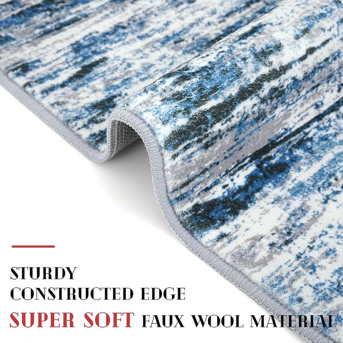 Modern Abstract Runner Rug 2.6x8 - Image 5