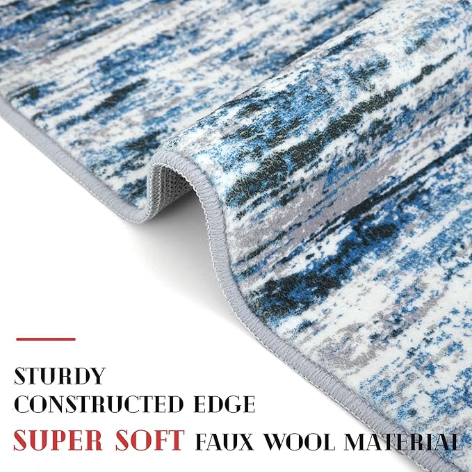 Modern Abstract Runner Rug 2.6x16 - Image 5