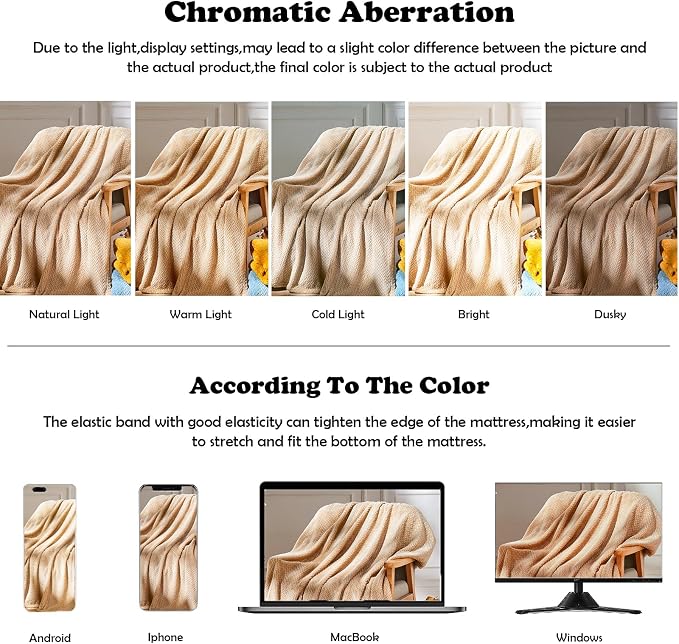 NEWCOSPLAY Super Soft King Blanket Brown Premium Silky Flannel Fleece Leaves - Image 6