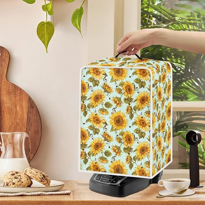 Mumeson Sunflower Blossom Coffee Maker Cover Stand Mixer or Coffee Machine - Image 3