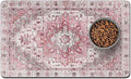 Pet Food Mats for Floor, Absorbent Dog Mat for Food and Water Dispenser Mat by Unknown