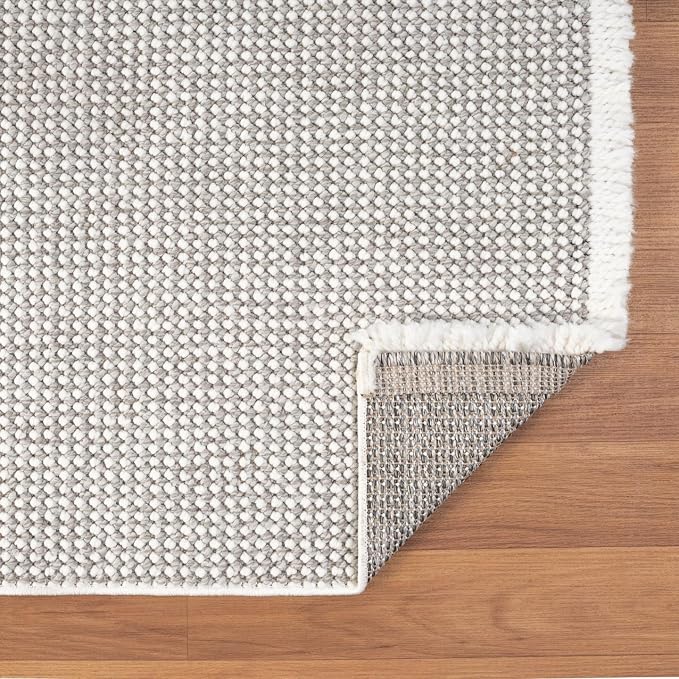 LUXE WEAVERS Solid Machine Woven Stone 4x6 Area Rug, Indoor Stain-Resistant - Image 7