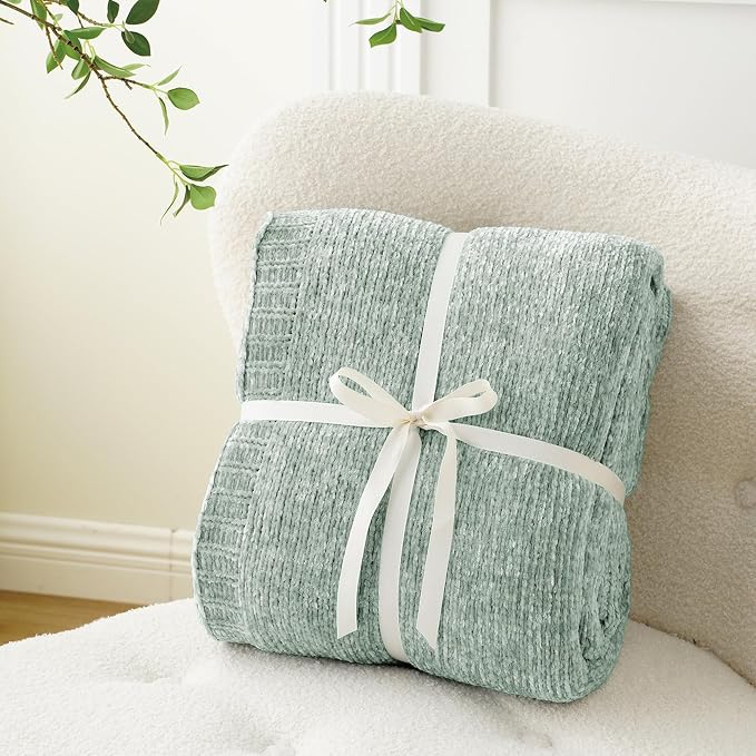 BATTILO HOME Sage Green Throw Blanket - Image 9