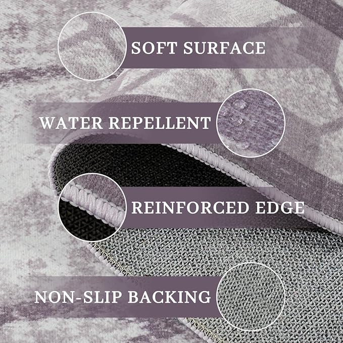 Area Rugs 6x9 Washable Rug, Non-Slip Rugs - Image 2