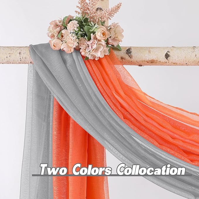 DONREN Grey Window Scarf for Background - Image 3