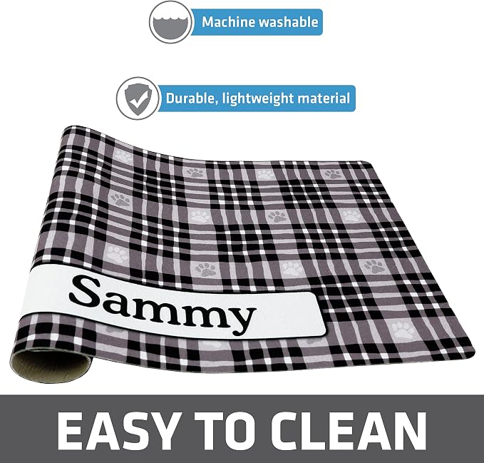 Drymate Personalized Pet Bowl Placemat, Custom Dog & Cat Food Feeding Mat - Image 4