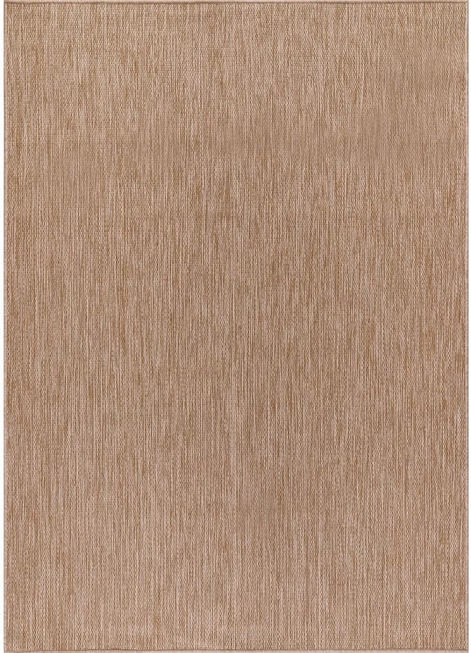 Washable Indoor Outdoor Rug 8x10 Weather Resistant Area Rugs Modern Solid Jute - Image 8