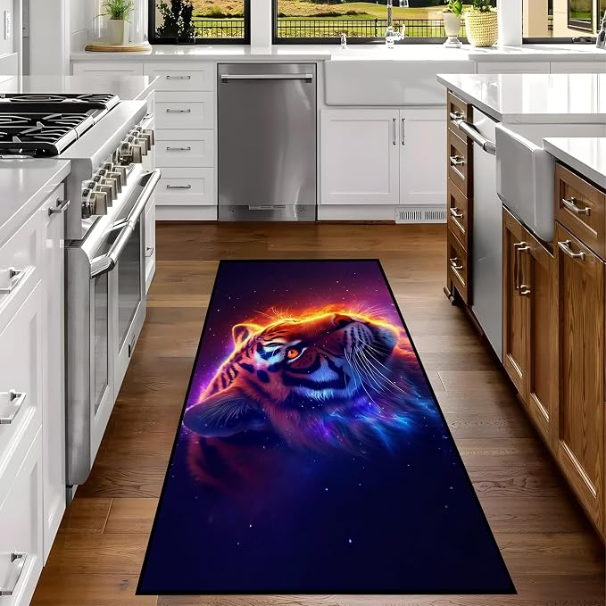 Galaxy Tiger Rug 3D Fierce Tigers Area Rugs - Image 6