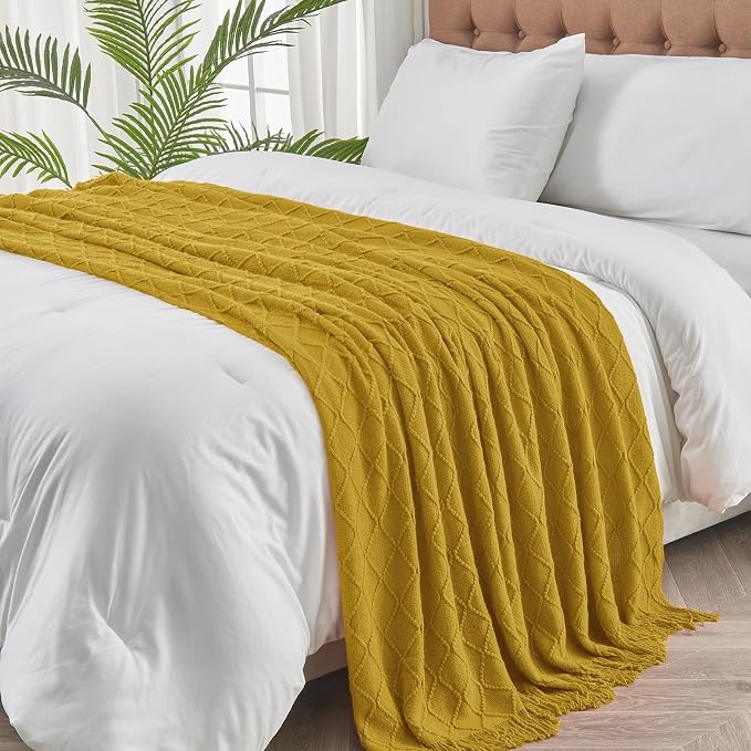 inhand Knitted Throw Blanket for Couch and Bed, Soft Living Room Home Decor - Image 5