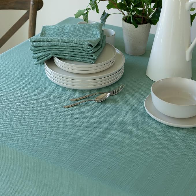Benson Mills Cameron Textured Fabric Table Cloth, - Image 4