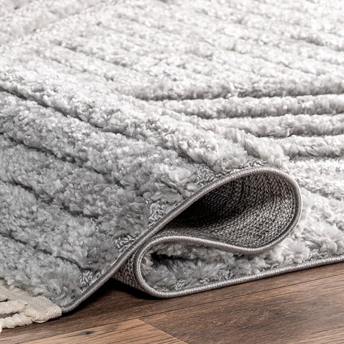 Nuloom Risette Light Grey, Soft and Textured, High Traffic, Stain Resistant - Image 6