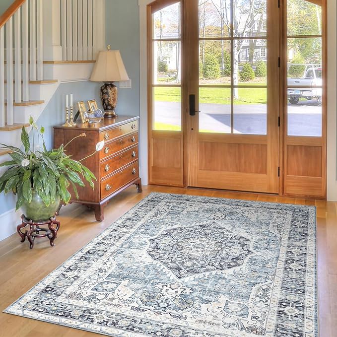 Runner Rug 2×6, Vintage Boho Rug, Ultra-Soft Low Pile, Non Slip, Stain - Image 5