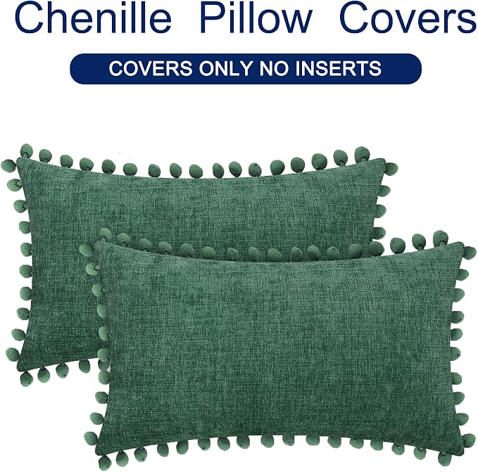 CaliTime Christmas Throw Pillow Covers Decorative 20 X 12 Inches Pack of 2 Cozy - Image 6