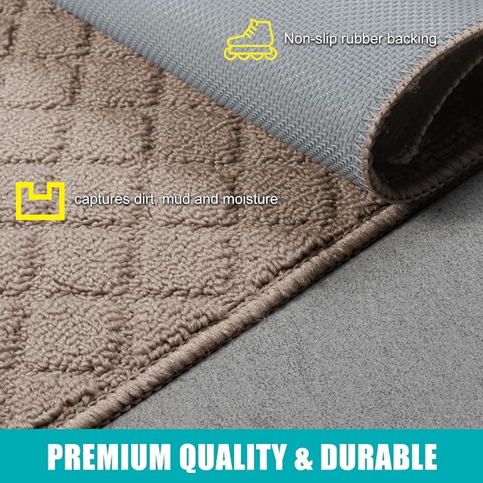 Azadx 3'x5' Front Entryway Door Mat Non Slip Indoor Door mats Washable Entry - Image 2