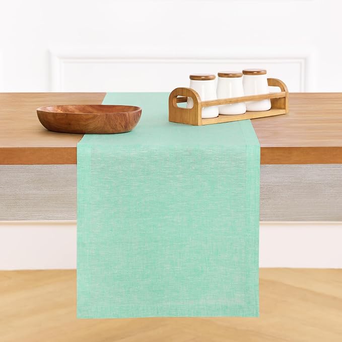 Solino Home Linen Table Runner 108 Inches Long - Image 2