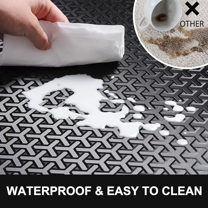 Office Chair Mat for Hard Floor, Unique Y-Shaped Pattern Floor Protector Rug - Image 4