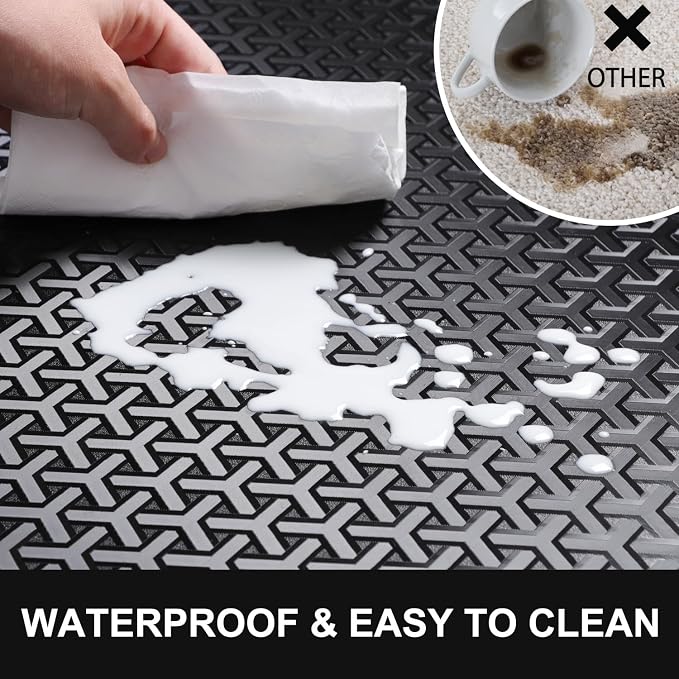 Office Chair Mat for Hard Floor, Unique Y-Shaped Pattern Floor Protector Rug - Image 4