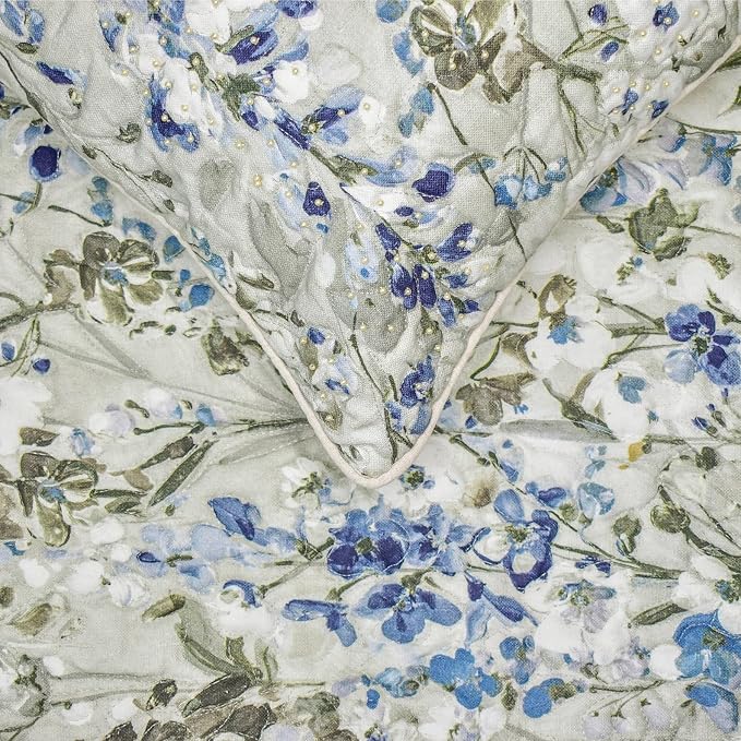 The HomeCentric King/Queen/Twin Blue Decorative Bed Runner CA King 86"x18" Bed - Image 4