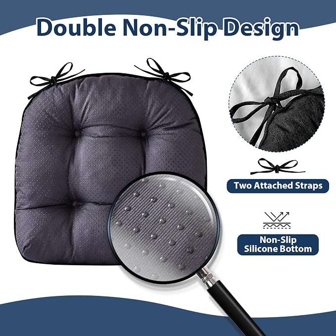 Chair Cushions for Dining Chairs, Seat Cushions for Kitchen Chairs, Indoor Seat - Image 4