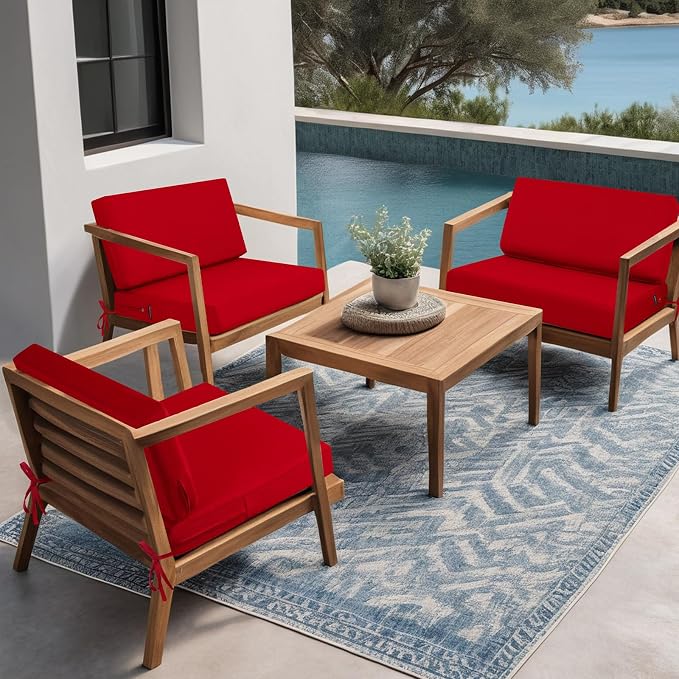 idee-home Outdoor Cushions for Patio Furniture, Outdoor Seat Cushion, - Image 3