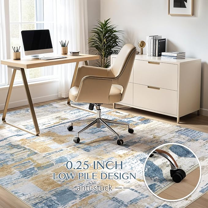 Abstract Living Room Rug 5x7 - Image 8
