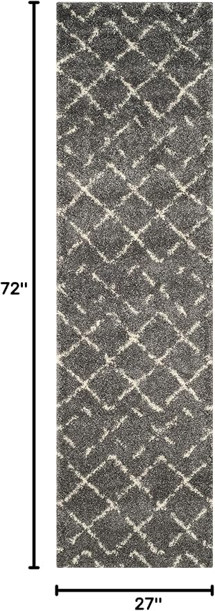 SAFAVIEH Arizona Shag Collection Runner Rug - Image 2