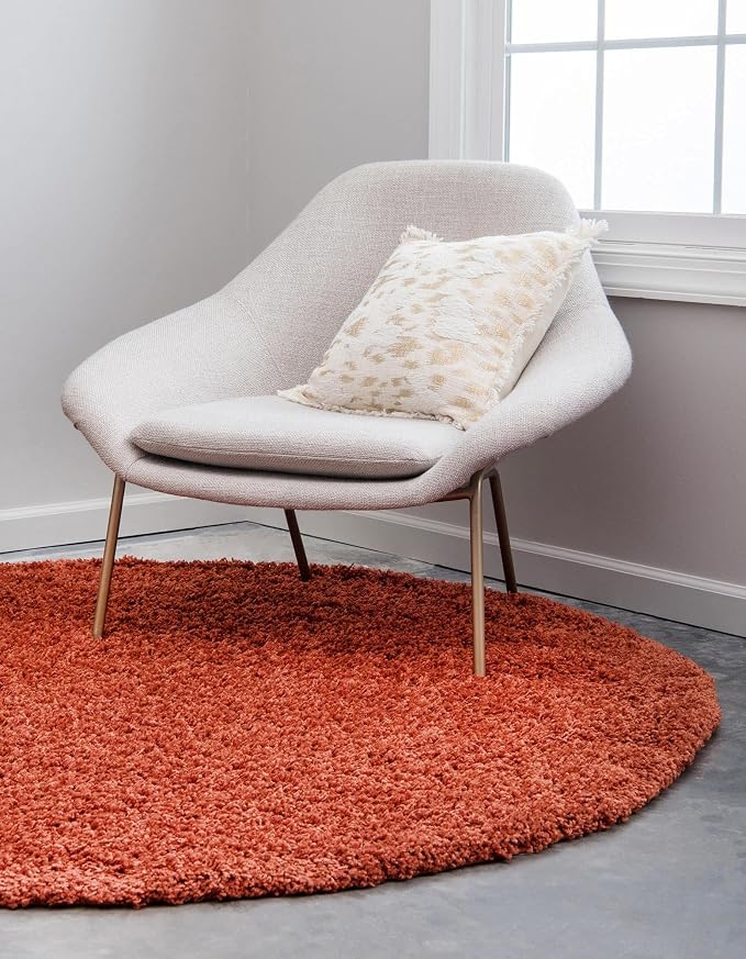 Unique Loom Solid Shag Collection Area Rug - Image 4