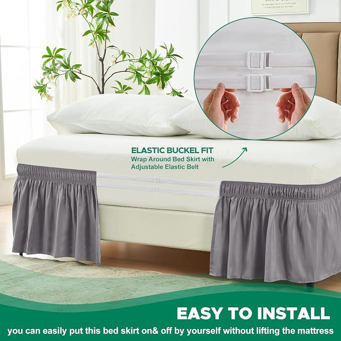 Biscaynebay Wrap Around Bed Skirts - Image 4