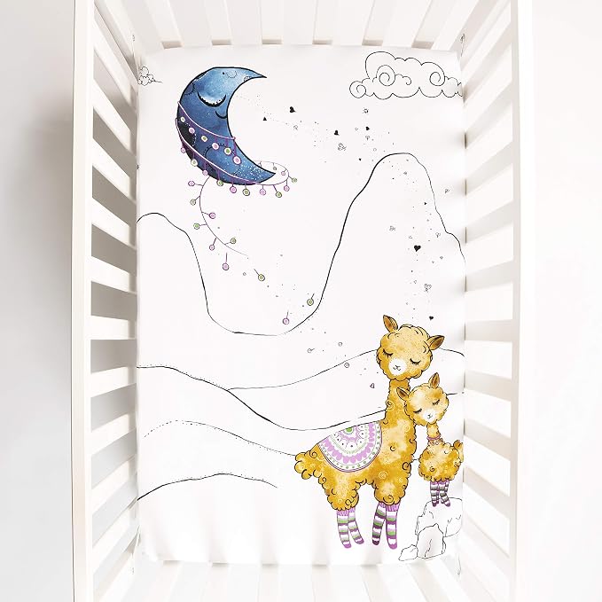 JumpOff Jo - Fitted Mini Crib Sheet - Image 2