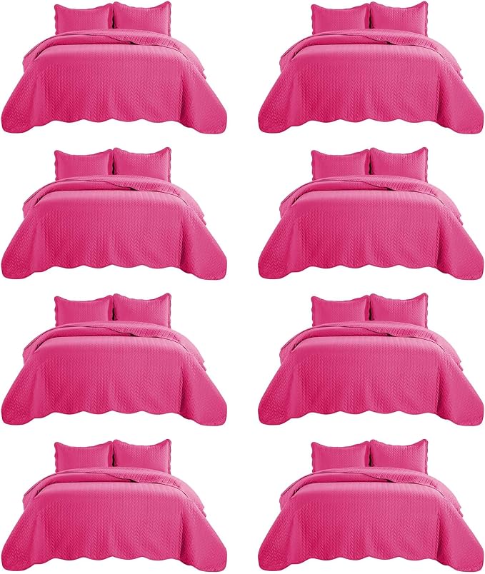 IR Imperial Rooms 8 Pack California King Quilt Bedding Set by IRImperialRooms