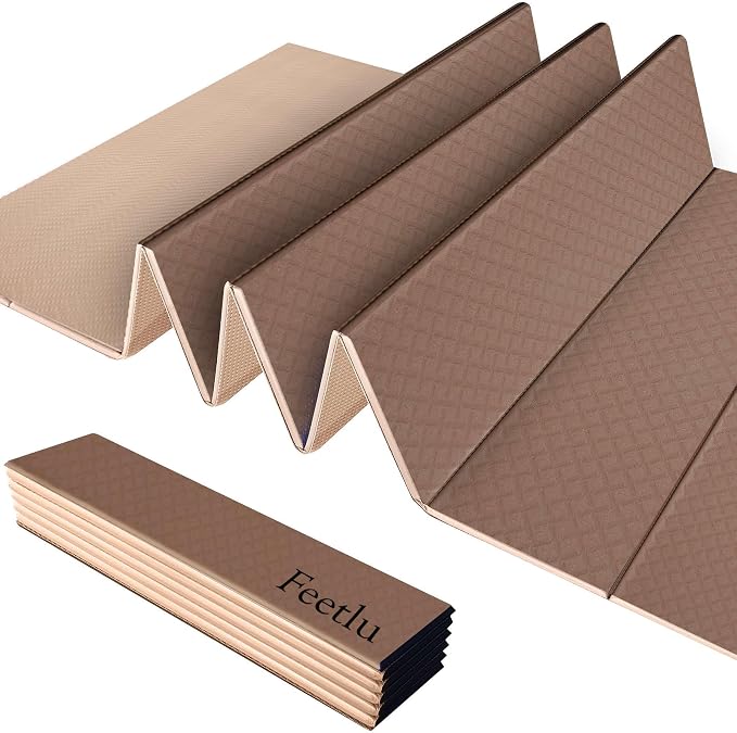Foldable Yoga Exercise Mat – Lightweight, and Easy to Store by Feetlu