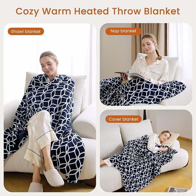 Heated Throw Blanket Electric Blanket - Image 5